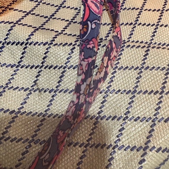 Vera Bradley Blue and Pink Crossbody Bag with Adjustable Strap - Picture 5 of 11